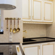 How to use gold color in the kitchen interior?-3