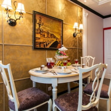 How to use gold color in the kitchen interior?-4