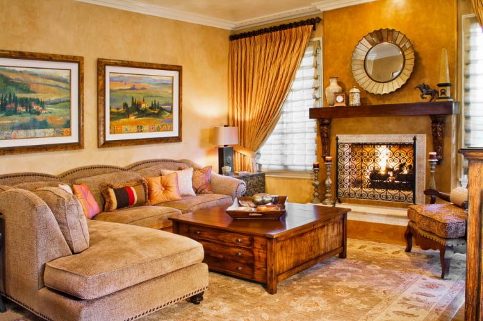 curtains in the living room