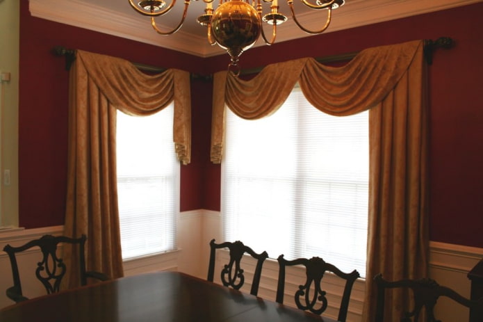 curtains with drapes made of velvet fabric