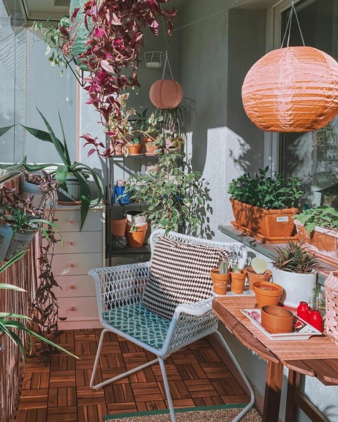 Flowers on the balcony