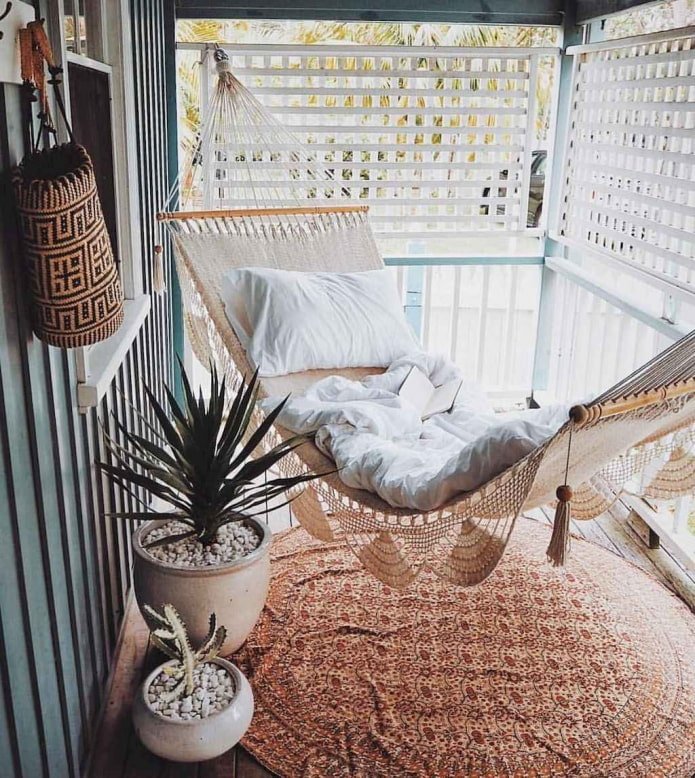 Hammock on the balcony