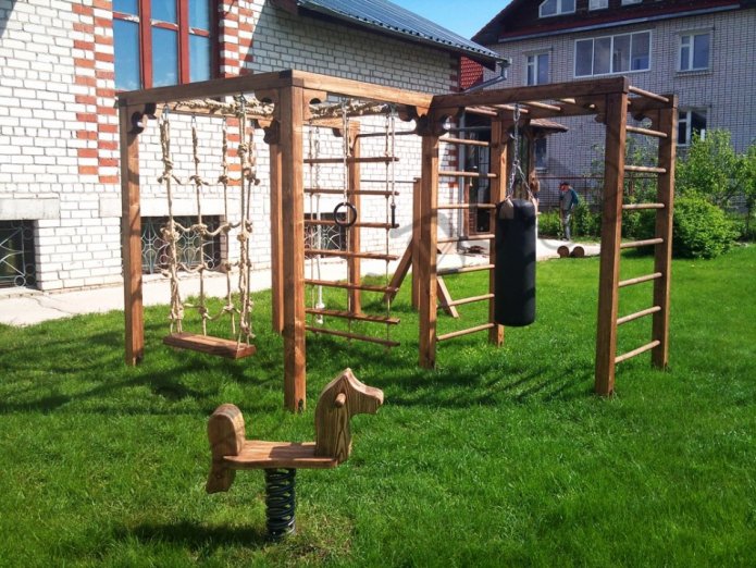 sports ground at the dacha