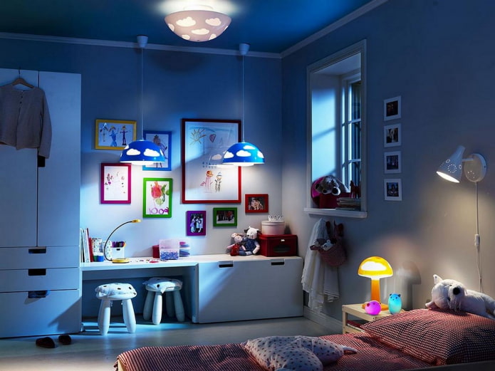 dividing the room with light