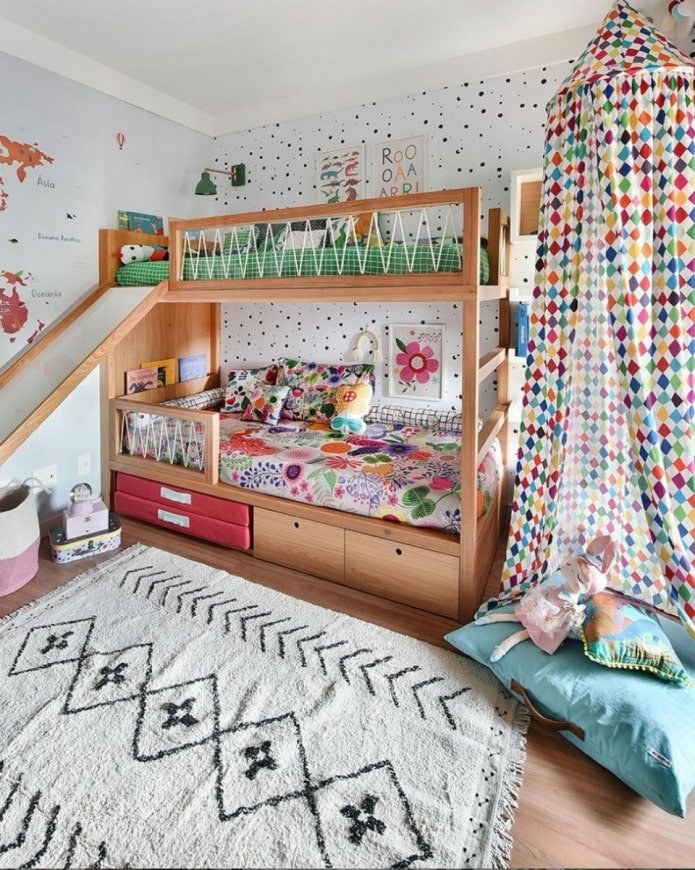 children's room for children of different ages