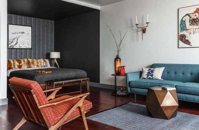 Zoning with color in the living room