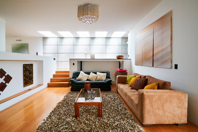 Chandelier as a way of zoning