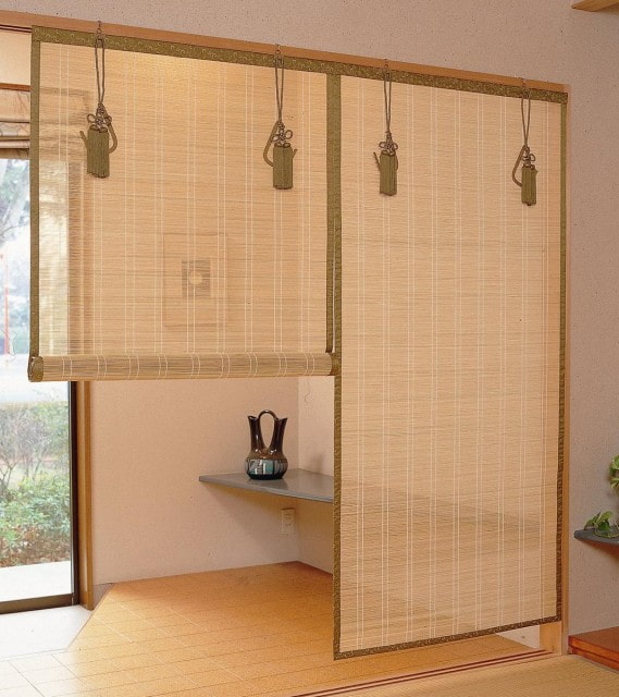 zoning a room with roller blinds