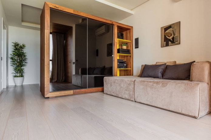 zoning a room with furniture