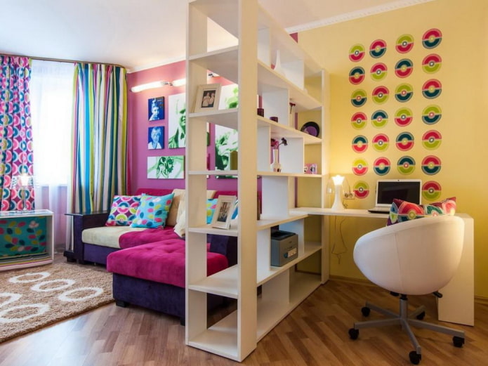 zoning an apartment with color