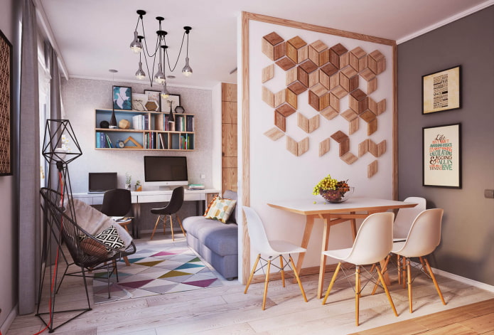 wood on the wall