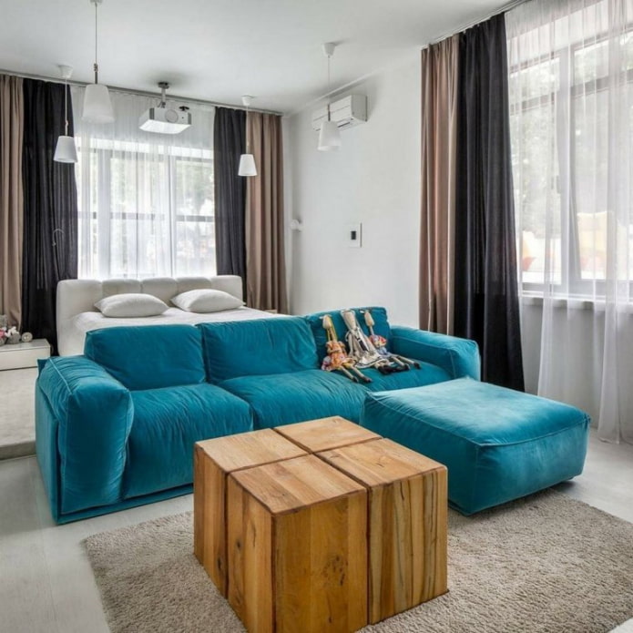 zoning with a sofa