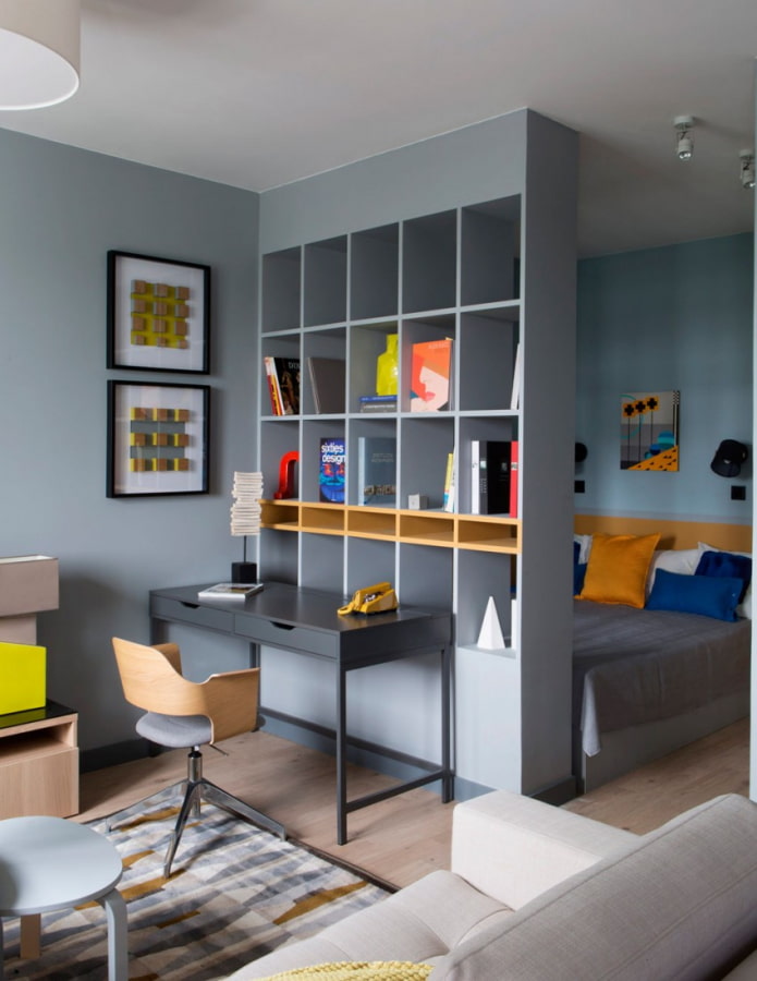 study in a one-room apartment