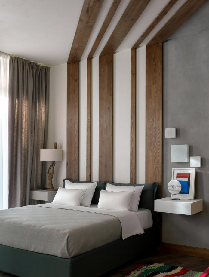 Slats of different widths