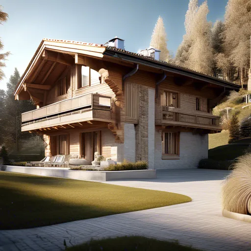 Chalet-style cottage projects: sophistication and natural comfort