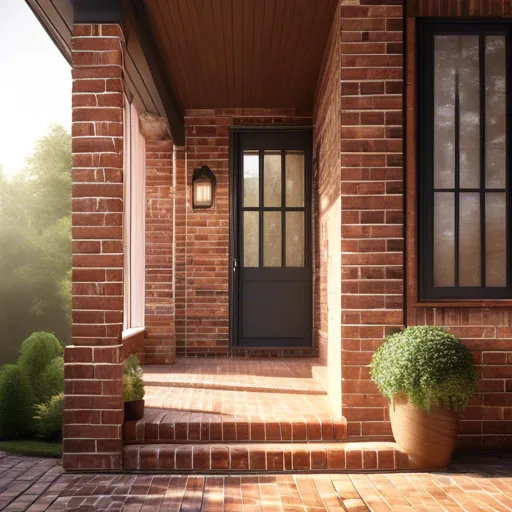 Brick threshold: elegant concepts for your home design