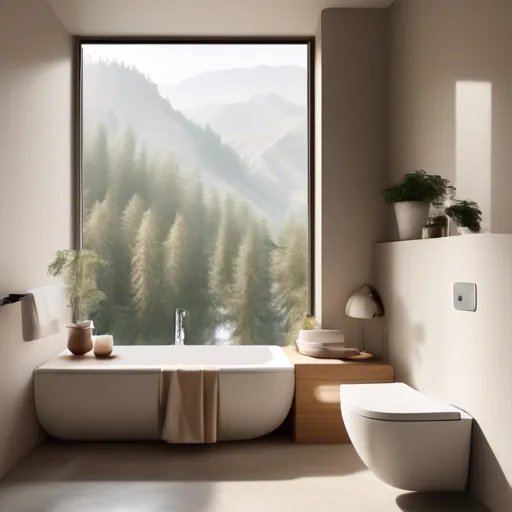 Choose between a classic or wall-hung toilet to save space.