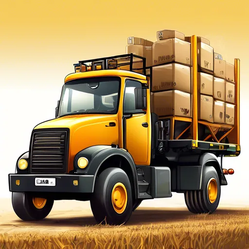 Cargo taxi for transporting agricultural machinery across Ukraine.