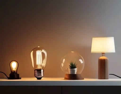 What types of lighting lamps are there and their key features?